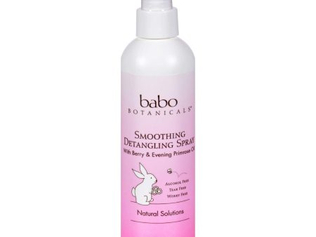 Babo Botanicals Instantly Smooth Detangler Berry Primrose - 8 Fl Oz Online Sale