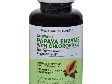 American Health Papaya Enzyme With Chlorophyll Chewable - 250 Tablets Online Sale