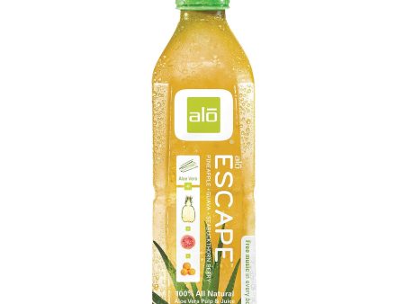 Alo Original Escape Aloe Vera Juice Drink - Pineapple And Guava - Case Of 12 - 16.9 Fl Oz. Hot on Sale