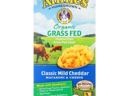 Annies Homegrown Macaroni And Cheese - Organic - Grass Fed - Classic Mild Cheddar - 6 Oz - Case Of 12 Hot on Sale