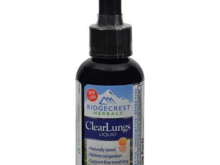 Ridgecrest Herbals Clearlungs Liquid Orange - 2 Fl Oz Online now