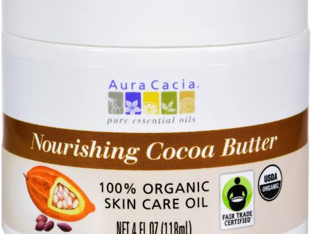 Aura Cacia Organic Cocoa Butter - 4 Oz For Discount