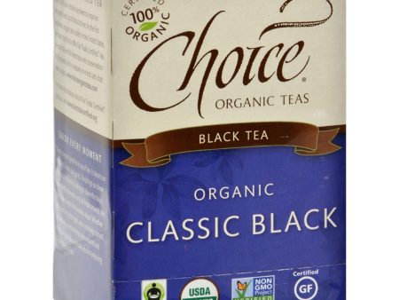 Choice Organic Teas Black Tea - 16 Tea Bags - Case Of 6 For Cheap