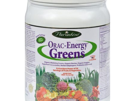 Paradise Herbs Orac Energy Greens - 12.8 Oz Online Hot Sale