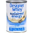 Designer Whey Protein Powder - Sustained Energy Vanilla Bean - 12 Oz Online Hot Sale