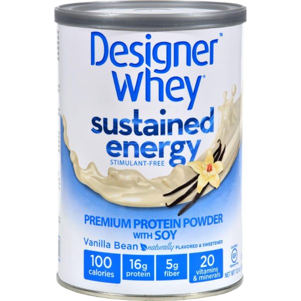 Designer Whey Protein Powder - Sustained Energy Vanilla Bean - 12 Oz Online Hot Sale