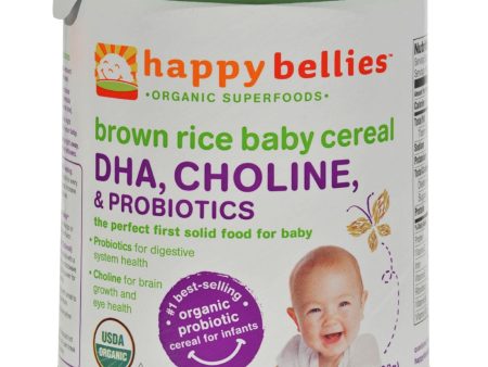 Happy Baby Happybellies Organic Brown Rice Baby Cereal - 7 Oz - Case Of 6 Online Sale