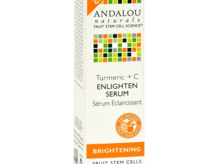 Andalou Naturals Enlighten Serum Turmeric + C Brightening - 1.1 Oz Discount