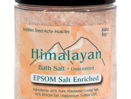 Himalayan Salt Bath Salt - 40% Epsom Salt Enriched - 24 Oz Online