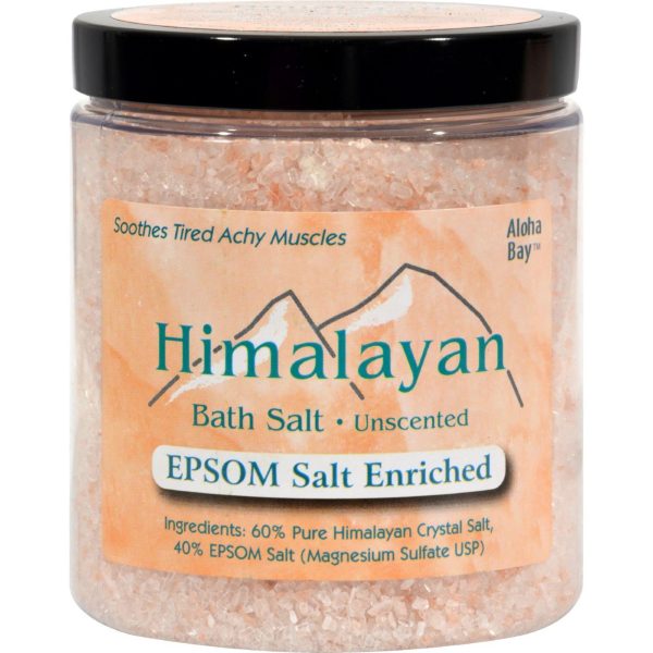 Himalayan Salt Bath Salt - 40% Epsom Salt Enriched - 24 Oz Online