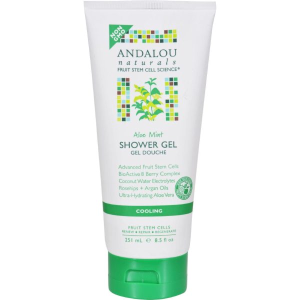 Andalou Naturals Shower Gel - Aloe Mint Cooling - 8.5 Fl Oz Hot on Sale