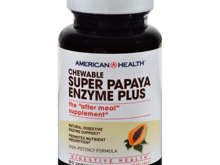 American Health Super Papaya Enzyme Plus Chewable - 90 Chewable Tablets Discount