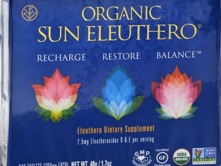 Sun Chlorella Organic Sun Eleuthero - 240 Tablets Supply