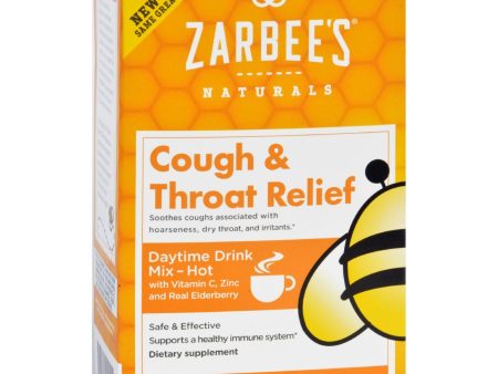 Zarbee s Cough And Throat Relief Drink Mix - Daytime Supplement - 6 Packets Online Hot Sale