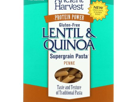 Ancient Harvest Pasta - Supergrain - Green Lentil And Quinoa Penne - Gluten Free - 8 Oz - Case Of 6 on Sale