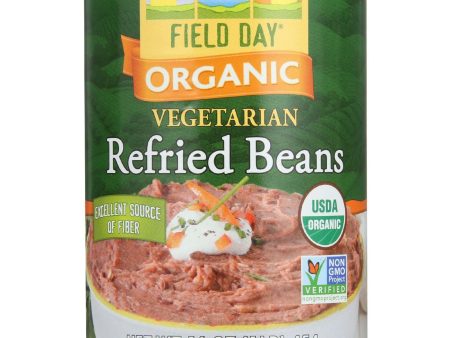 Field Day Beans - Organic - Vegetarian - Refried - Pinto - 15 Oz - Case Of 12 For Sale