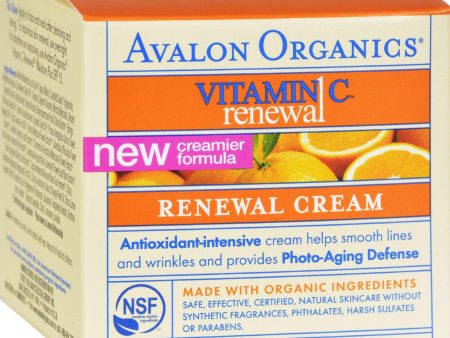 Avalon Organics Renewal Facial Cream Vitamin C - 2 Oz Fashion