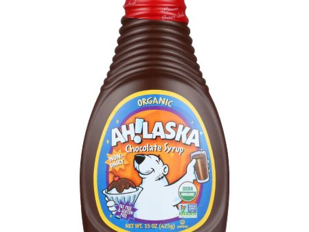 Ahlaska Chocolate Syrup - Organic - 15 Oz - Case Of 12 Online Sale