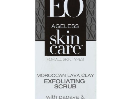 Eo Products Exfoliating Scrub - Ageless - Moroccan Lava Clay - 1.5 Oz - 1 Each For Cheap