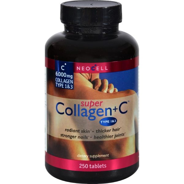 Neocell Super Collagen Plus C Type 1 And 3 - 6000 Mg - 250 Tablets on Sale