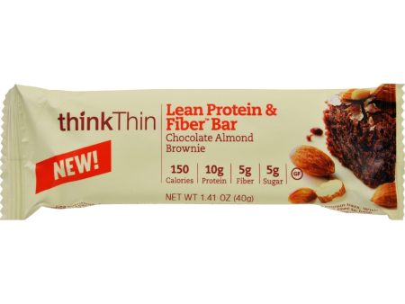 Think Products Thinkthin Bar - Lean Protein Fiber - Chocolate Almond - 1.41 Oz - 1 Case Discount