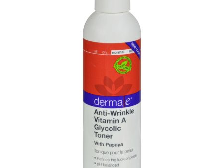 Derma E Vitamin A Glycolic Toner - 6 Fl Oz Hot on Sale