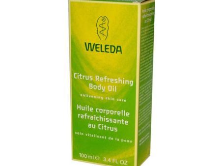 Weleda Refreshing Body Oil Citrus - 3.4 Fl Oz For Sale