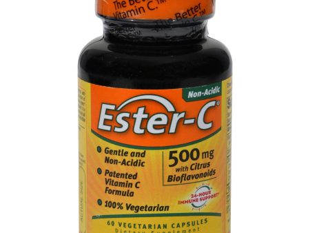 American Health Ester-c With Citrus Bioflavonoids - 500 Mg - 60 Vegetarian Capsules Sale