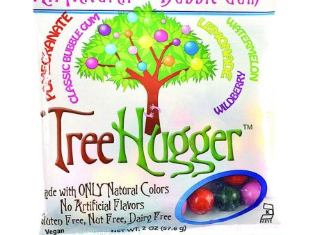 Tree Hugger Bubble Gum - Fantastic Fruit - 2 Oz - Case Of 12 For Sale