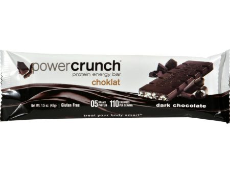 Power Crunch Bar - Dark Chocolate - Case Of 12 - 1.4 Oz Hot on Sale