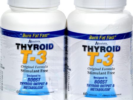 Absolute Nutrition Thyroid T-3 - 60 Capsules Each - Pack Of 2 Fashion