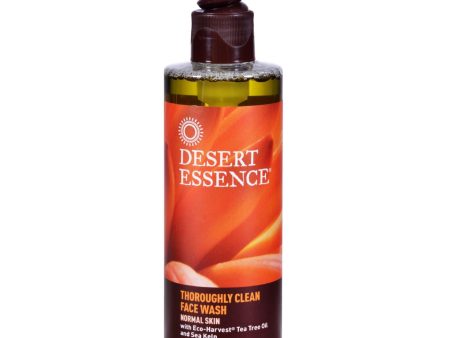 Desert Essence Thoroughly Clean Face Wash With Eco Harvest Tea Tree Oil And Sea Kelp - 8.5 Fl Oz Online Hot Sale