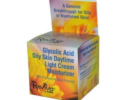 Reviva Labs Glycolic Acid Oily Skin Daytime Light Cream Moisturizer - 1.5 Oz Fashion