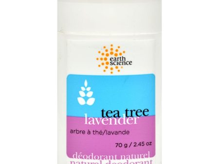 Earth Science Natural Tea Tree Deodorant Lavender - 2.5 Oz Online now