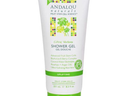 Andalou Naturals Shower Gel - Citrus Verbena Uplifting - 8.5 Fl Oz Online Sale