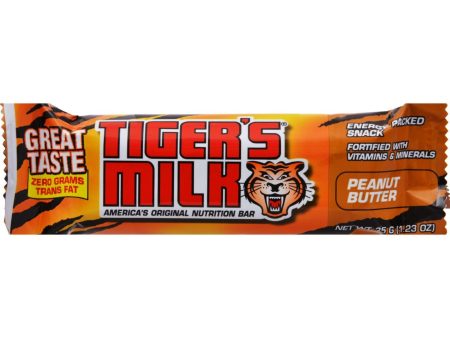 Tigers Milk Bar - Peanut Butter Crunch - Case Of 24 - 1.23 Oz Discount