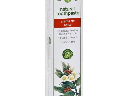 Nature s Gate Natural Toothpaste Creme De Anise - 6 Oz - Case Of 6 For Sale