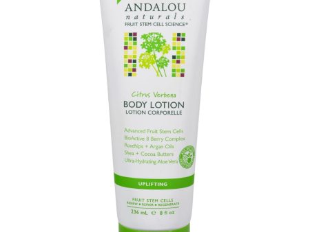 Andalou Naturals Body Lotion - Citrus Verbena Uplifting - 8 Fl Oz For Sale