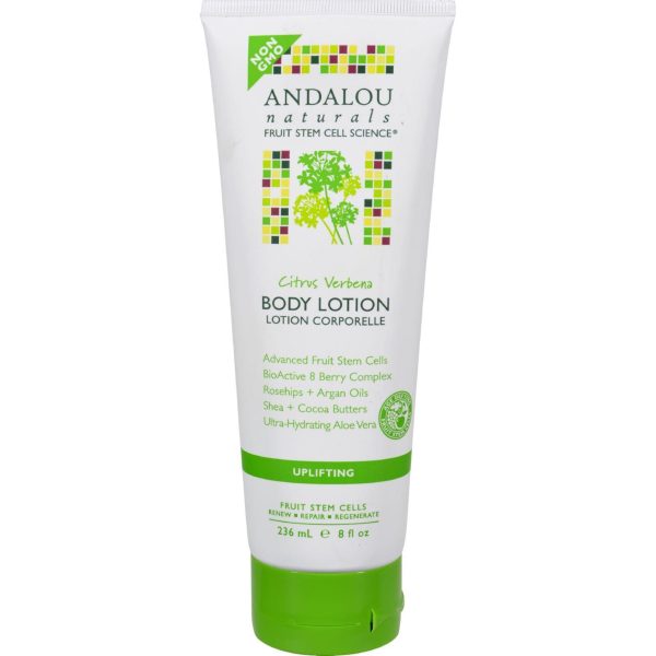 Andalou Naturals Body Lotion - Citrus Verbena Uplifting - 8 Fl Oz For Sale