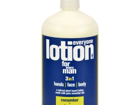 Eo Products Everyone Lotion - Men Cucumber And Lemon - 32 Oz Supply