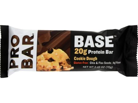 Probar Cookie Dough Core Bar - Case Of 12 - 2.46 Oz Hot on Sale