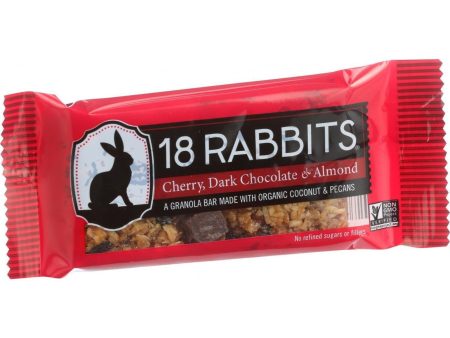 18 Rabbits Organic Granola Bar - Cherry Dark Chocolate And Almond - Case Of 12 - 1.6 Oz Bars Sale