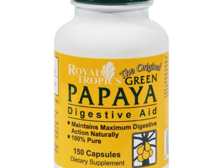 Royal Tropics The Original Green Papaya Digestive Aid - 150 Capsules Online Sale