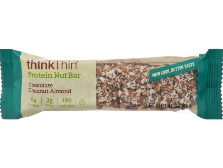 Think Products Thinkthin Crunch Bar - Crunch Coconut Chocolate Mixed Nuts - 1.41 Oz - Case Of 10 Hot on Sale