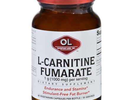 Olympian Labs L-carnitine Fumarate - 1000 Mg - 60 Vegetarian Capsules For Discount