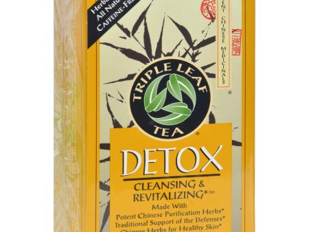 Triple Leaf Tea Detox Tea - 20 Tea Bags - Case Of 6 For Discount