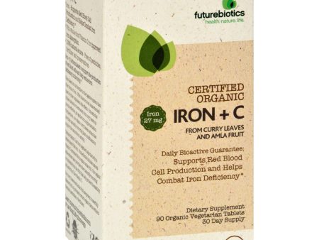 Futurebiotics Iron + C - Organic - 90 Tablets Fashion