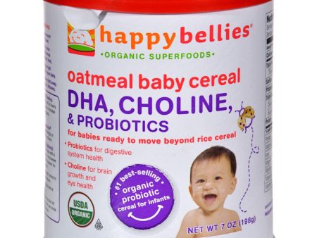 Happy Baby Happy Bellies Cereal - Organic Oatmeal - 7 Oz - Case Of 6 Online