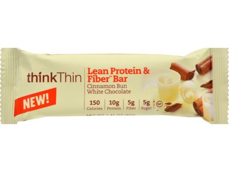 Think Products Thinkthin Bar - Lean Protein Fiber - Cinnamon Chocolate - 1.41 Oz - 1 Case Online Sale