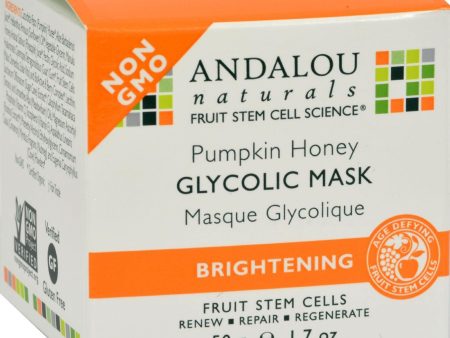 Andalou Naturals Glycolic Brightening Mask Pumpkin Honey - 1.7 Fl Oz Online